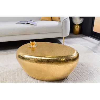 Invicta Stolik kawowy STONE złoty 75cm / 44852