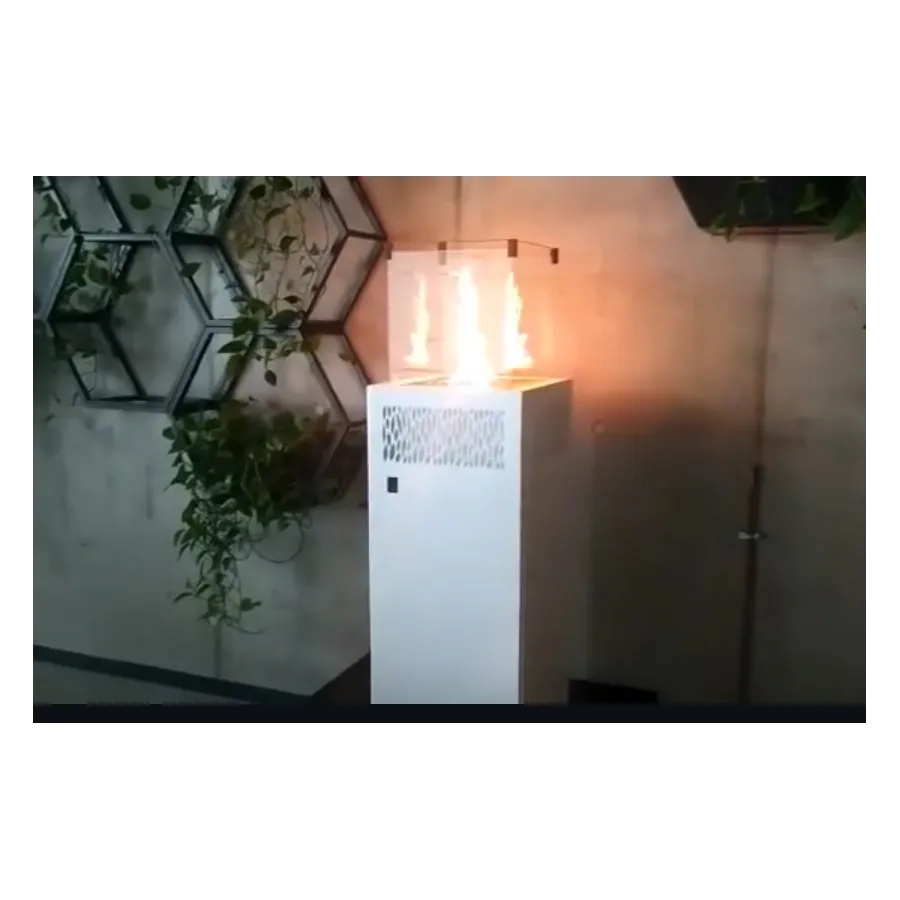 Hitze Gazowy ogrzewacz tarasowy biały FUENTE Q 437 x 1375 x 437mm / FUENTE Q.W