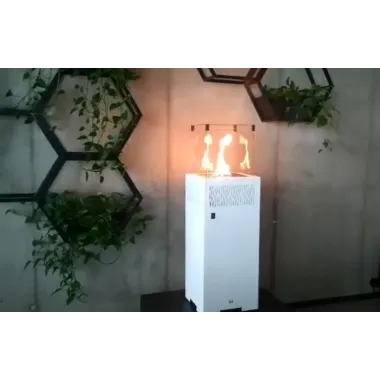 Hitze Gazowy ogrzewacz tarasowy biały FUENTE Q 437 x 1375 x 437mm / FUENTE Q.W