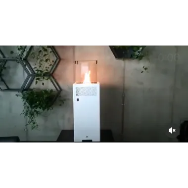 Hitze Gazowy ogrzewacz tarasowy biały FUENTE Q 437 x 1375 x 437mm / FUENTE Q.W