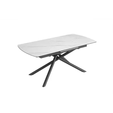 Invicta Stół ceramiczny MIKADO otyka białego marmuru 180 - 230cm / 46495