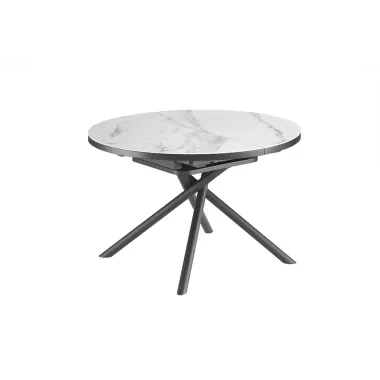 Invicta Stół ceramiczny MIKADO optyka białego marmuru 120 - 160cm / 46503