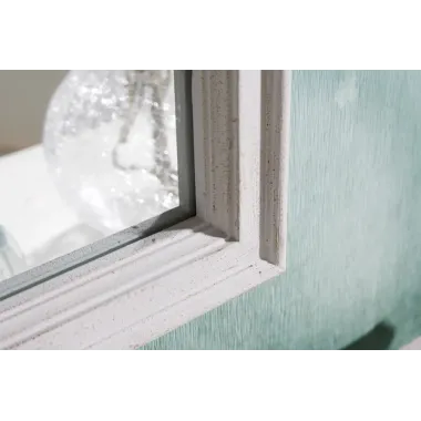 Invicta Lustro ścienne CASTILLO 100cm białe drewno   / 43872