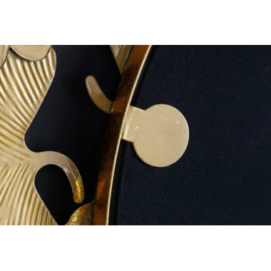 Invicta Lustro ścienne LIŚCIE GINKGO złote 70cm / 42779