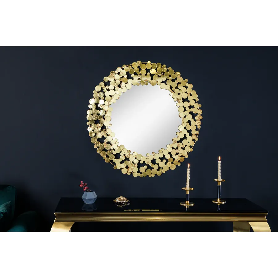 Invicta Lustro ścienne COINS w kolorze starego złota 80cm / 42242