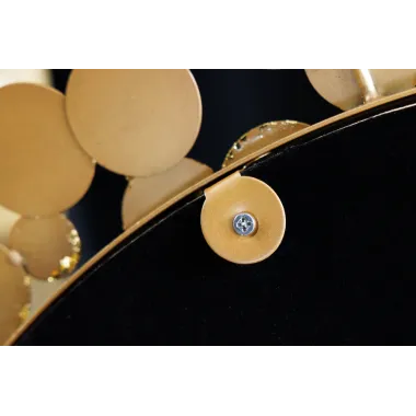 Invicta Lustro ścienne COINS w kolorze starego złota 80cm / 42242