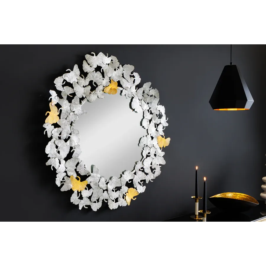 Invcita Lustro ścienne LIŚCIE GINKGO 95cm / 42778