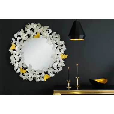 Invcita Lustro ścienne LIŚCIE GINKGO 95cm / 42778