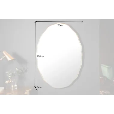 Invicta Lustro ścienne ELEGANCIA owalne drewno 100cm / 40696