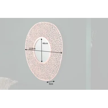 Invicta Lustro ścienne LEAF miedziane 110cm / 40875