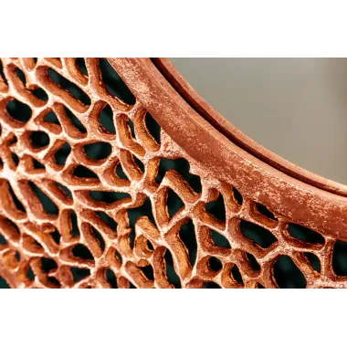 Invicta Lustro ścienne ABSTRACT LEAF miedziane 115cm / 41436