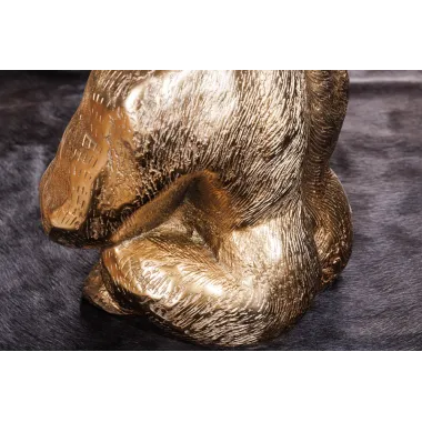 Invicta Stolik kawowy KONG złote szkło 60cm / 43518