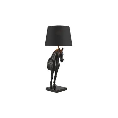 Invicta Lampa stołowa BLACK BEAUTY rzeźba konia 75cm / 45665