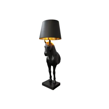 Invicta Lampa stołowa BLACK BEAUTY rzeźba konia 130cm / 6530082