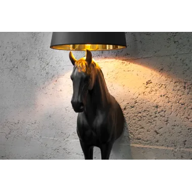 Invicta Lampa stołowa BLACK BEAUTY rzeźba konia 130cm / 6530082