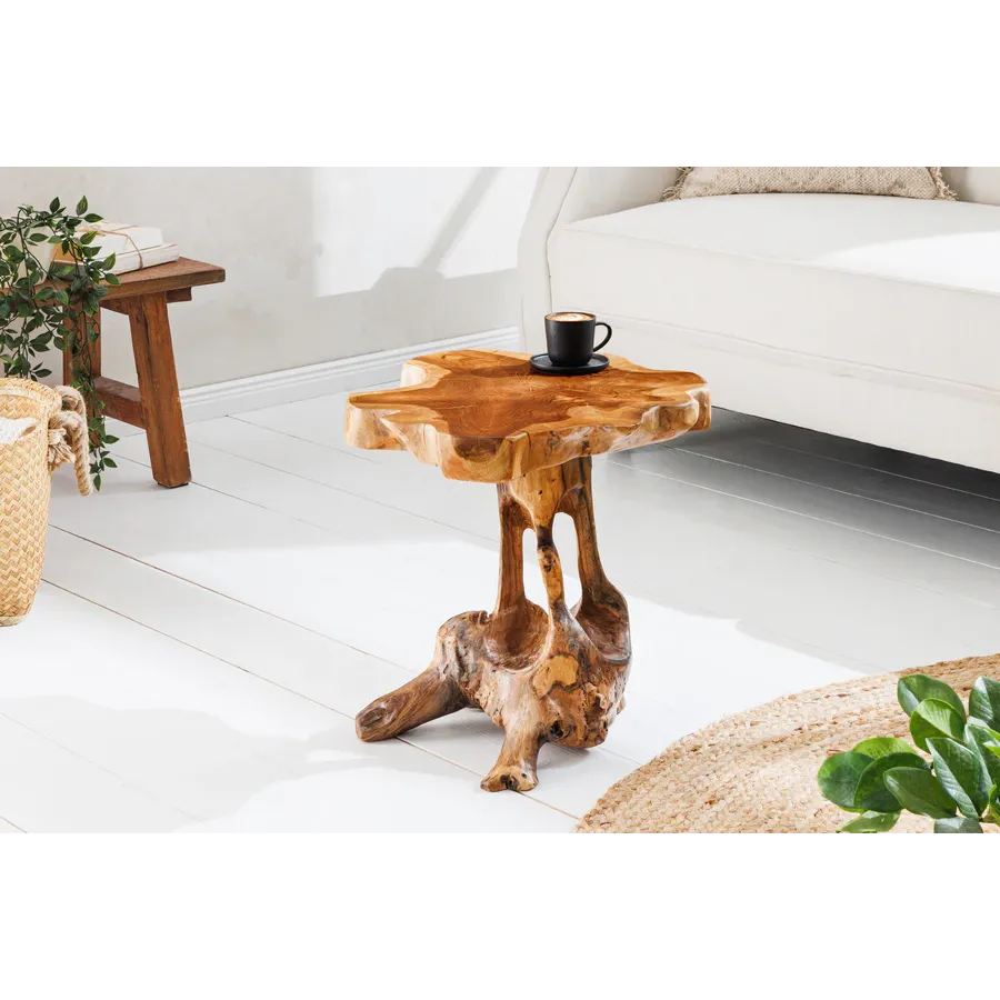 Invicta stolik ROOT drewno tekowe naturalne 40cm / 44713