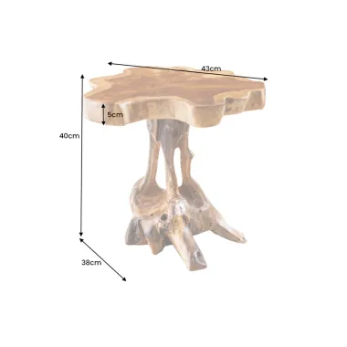 Invicta stolik ROOT drewno tekowe naturalne 40cm / 44713
