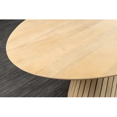 Invicta Stół do jadalni ART DECO owalny z drewna mango 220cm / 44563