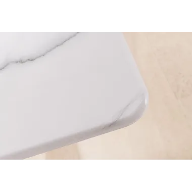 Invicta Stolik kawowy ART LIVING ceramiczny biały blat 130cm / 46204