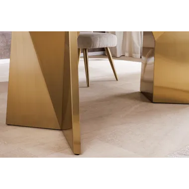 Invicta Konsola EXTRAVAGANCIA optyka białego marmuru 140cm / 45936