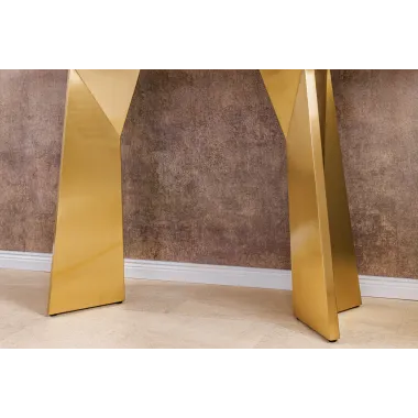 Invicta Konsola EXTRAVAGANCIA optyka białego marmuru 140cm / 45936