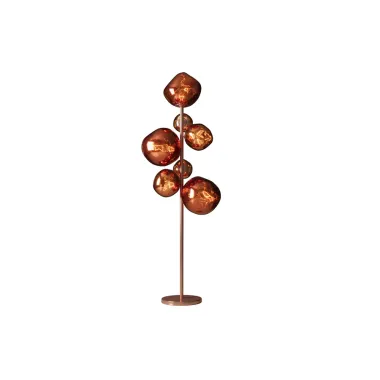 Invicta Lampa podłogowa LIQUID DIAMOND miedź 170cm / 46023