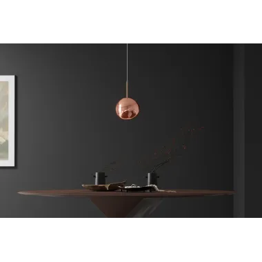 Invicta Lampa wisząca LIQUID DIAMOND miedź 20cm / 46015