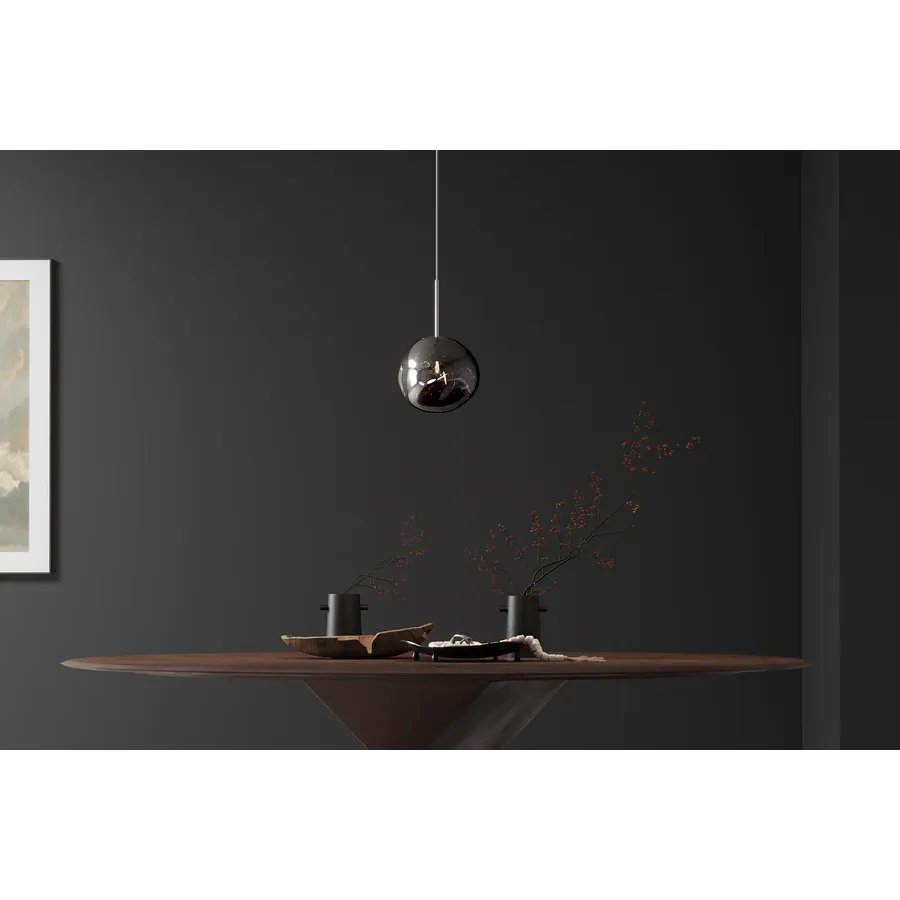 Invicta Lampa wisząca LIQUID DIAMOND 20cm szkło dymione / 46016