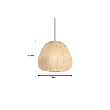 Invicta Lampa wisząca ORGANIC z naturalnego materiału 30cm / 46413