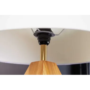 Invicta Lampa stołowa DIAMOND drewno tekowe 60cm / 43848