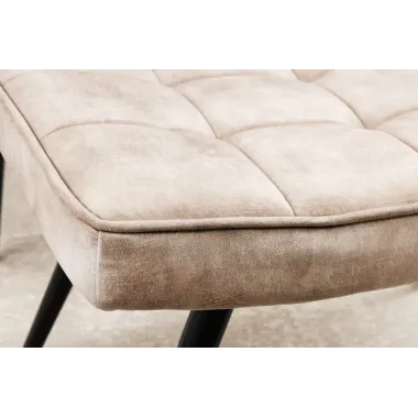 Invicta Stołek aksamitny SCANDINAVIA 40cm / 44027