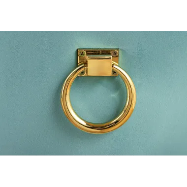 Invicta Krzesło CASTLE z uchwytem aksamitny błękit 57cm / 45844