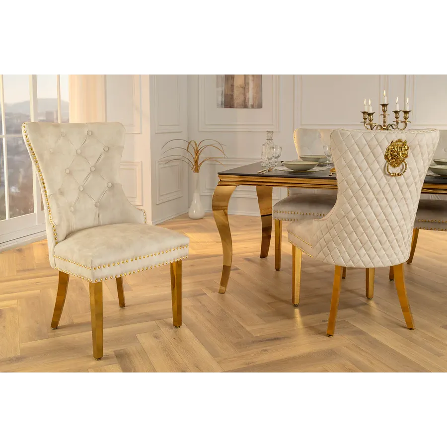 Invicta Krzesło CASTLE z uchwytem w kształcie głowy lwa / 46148