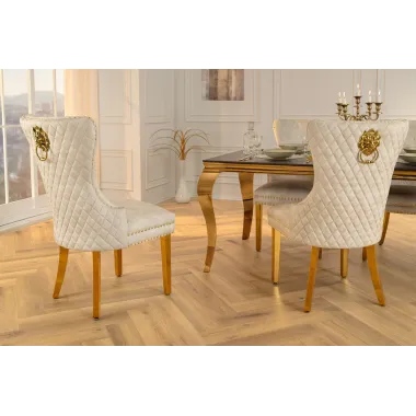 Invicta Krzesło CASTLE z uchwytem w kształcie głowy lwa / 46148