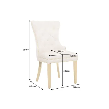 Invicta Krzesło CASTLE z uchwytem w kształcie głowy lwa / 46148