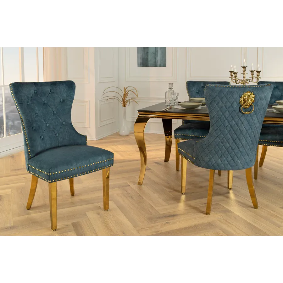 Invicta Krzesło CASTLE z uchwytem w kształcie głowy lwa / 46147