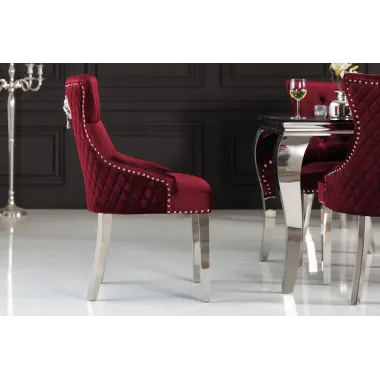 Invicta Krzesło CASTLE DELUXE z uchwytem w kształcie głowy lwa 53cm / 40472