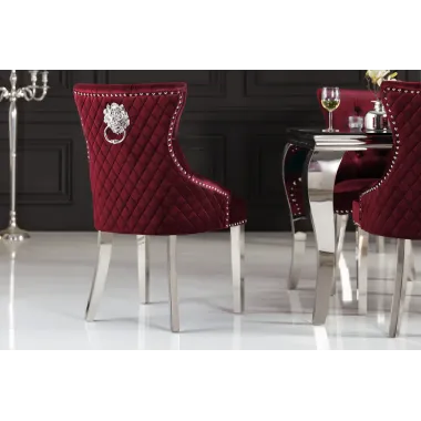 Invicta Krzesło CASTLE DELUXE z uchwytem w kształcie głowy lwa 53cm / 40472