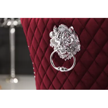 Invicta Krzesło CASTLE DELUXE z uchwytem w kształcie głowy lwa 53cm / 40472