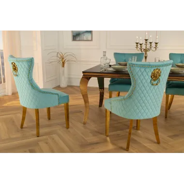 Invicta Krzesło CASTLE DELUXE z uchwytem w kształcie głowy lwa 50cm / 45845