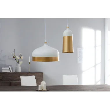 Invicta Lampa wisząca MODERN CHIC białe złoto / 37701