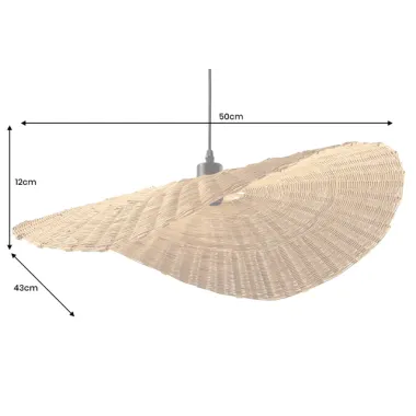 Invicta Lampa wisząca ORGANIC LIVING bambus naturalny  70cm / 44519