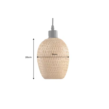 Invicta Lampa wisząca ORGANIC LIVING bambus naturalny  20cm / 40586