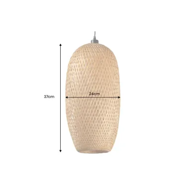 Invicta Lampa wisząca ORGANIC LIVING bambus naturalny  40cm / 40585
