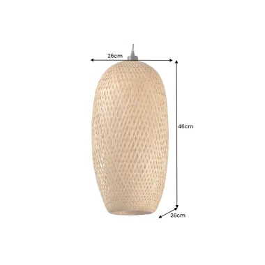Invicta Lampa wisząca ORGANIC LIVING bambus naturalny 46cm / 40580