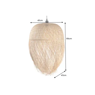 Invicta Lampa wisząca ORGANIC LIVING bambus naturalny 65cm / 40575