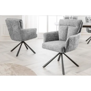 Invicta Krzesło obrotowe BIG GEORGE 360° z podłokietnikami 59cm / 44439