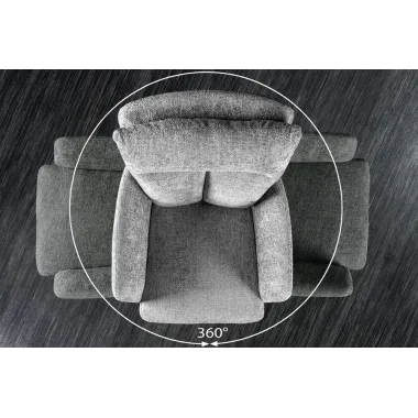 Invicta Krzesło obrotowe BIG GEORGE 360° z podłokietnikami 59cm / 44439