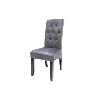 Invicta Krzesło CASA szary aksamit 48cm / 38979