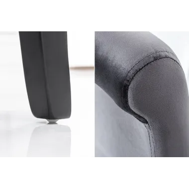 Invicta Krzesło CASA szary aksamit 48cm / 38979